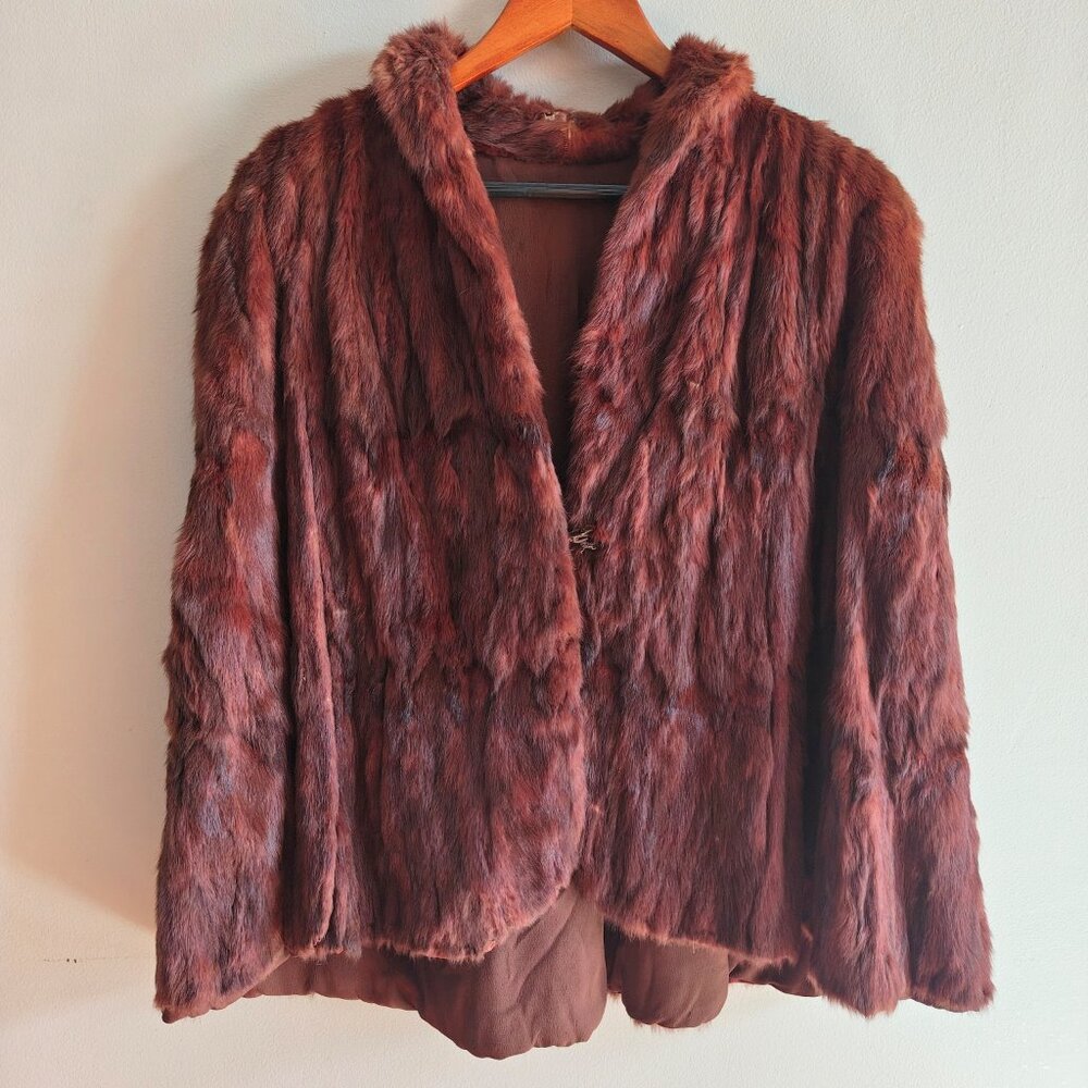 Vintage Mink Fur Cape - Picture 14 of 15